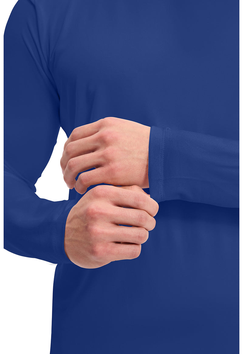 Galaxy Blue - Men's Long Sleeve Underscrub Knit Tee (View 2)