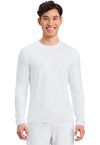 White - Men's Long Sleeve Underscrub Knit Tee