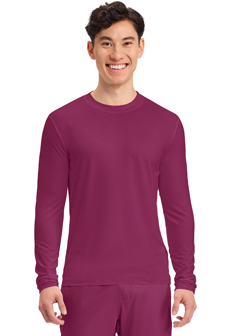 Wine - Men's Long Sleeve Underscrub Knit Tee