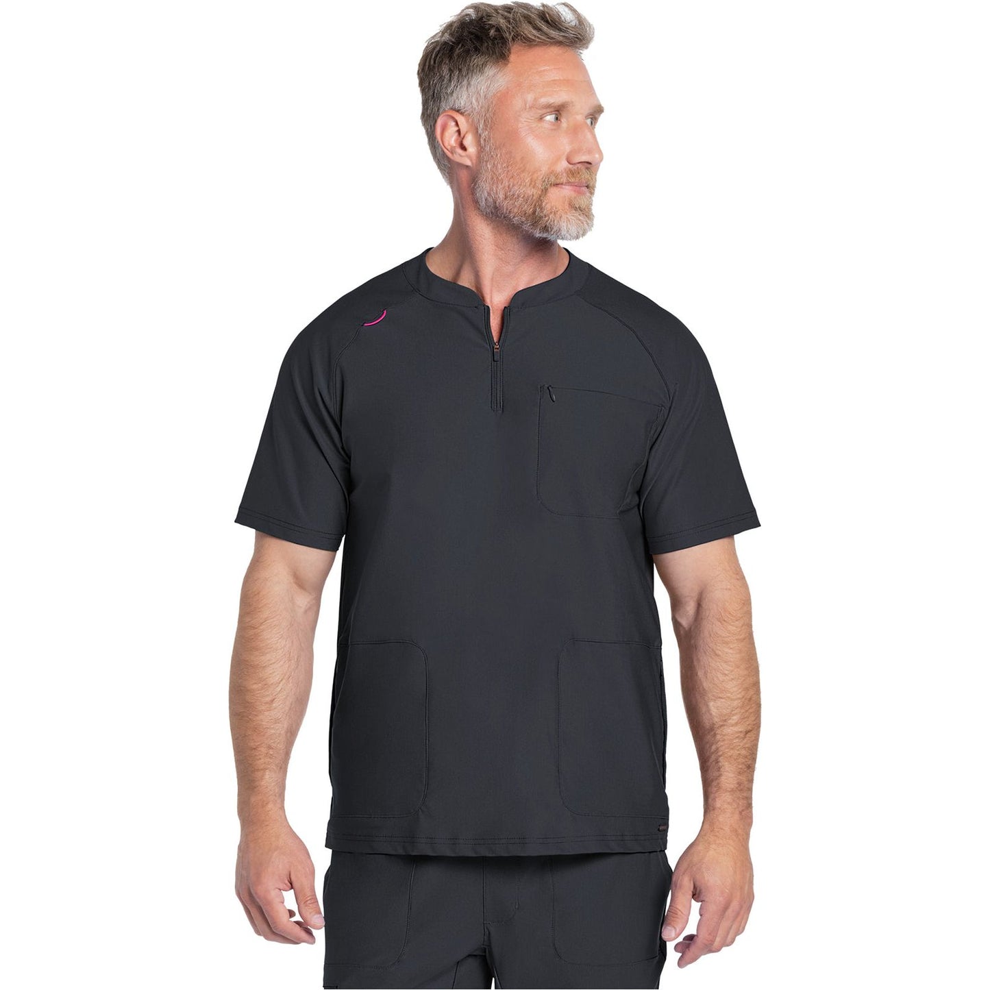 Men's Quarter Zip Henley Top