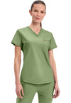 Bright Sage - Tuckable V-Neck Top