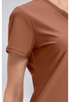 CaffÃ¨ Mocha - Tuckable V-Neck Top (View 4)