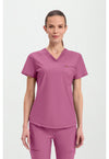 Dusty Mauve - Tuckable V-Neck Top