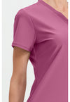 Dusty Mauve - Tuckable V-Neck Top (View 4)