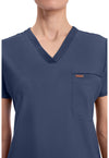 Navy - Tuckable V-Neck Top (View 3)