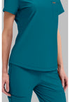 Paradise Cove - Tuckable V-Neck Top (Back)