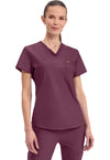 Wine - Tuckable V-Neck Top