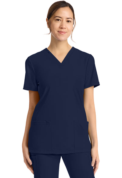 Women's 2-Pocket V-Neck Scrub Top