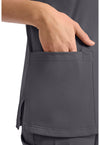 pewter - Women's 2-Pocket V-Neck Top (View 3)