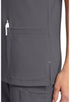 pewter - Women's 2-Pocket V-Neck Top (View 4)