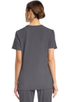 Pewter - Cherokee Achieve Women Scrub Top - Back View