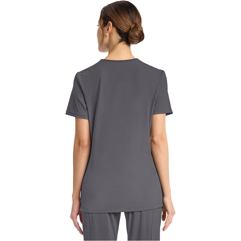 pewter - Women's 2-Pocket V-Neck Top