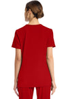 RED - Cherokee Achieve Women Scrub Top - Back View