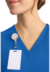 royal - Women's 2-Pocket V-Neck Top (View 2)