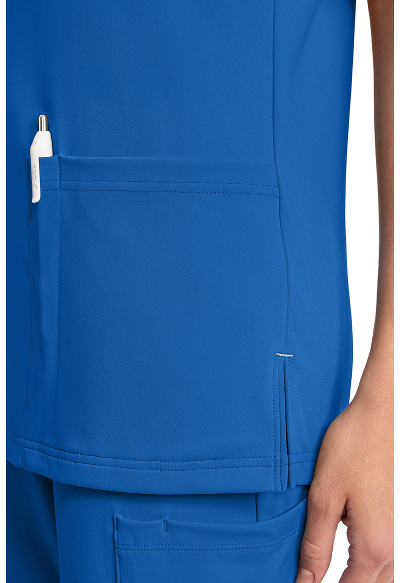 Royal - Women's 2-Pocket V-Neck Scrub Top (View 4)