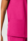 Tropical Hibiscus - Women's 2-Pocket V-Neck Scrub Top (View 3)