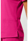 Tropical Hibiscus - Women's 2-Pocket V-Neck Scrub Top (View 4)
