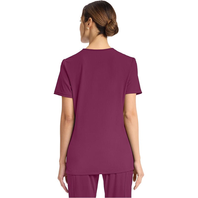 wine - Women's 2-Pocket V-Neck Top
