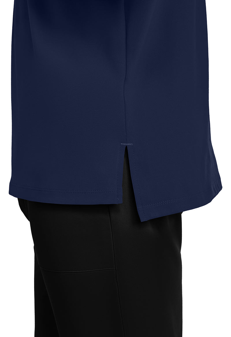 Navy - Men's 1-Pocket Tuck-In Scrub Top (View 4)