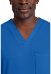 Royal - Men's 1-Pocket Tuck-In Scrub Top (View 2)