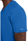 Royal - Men's 1-Pocket Tuck-In Scrub Top (View 3)