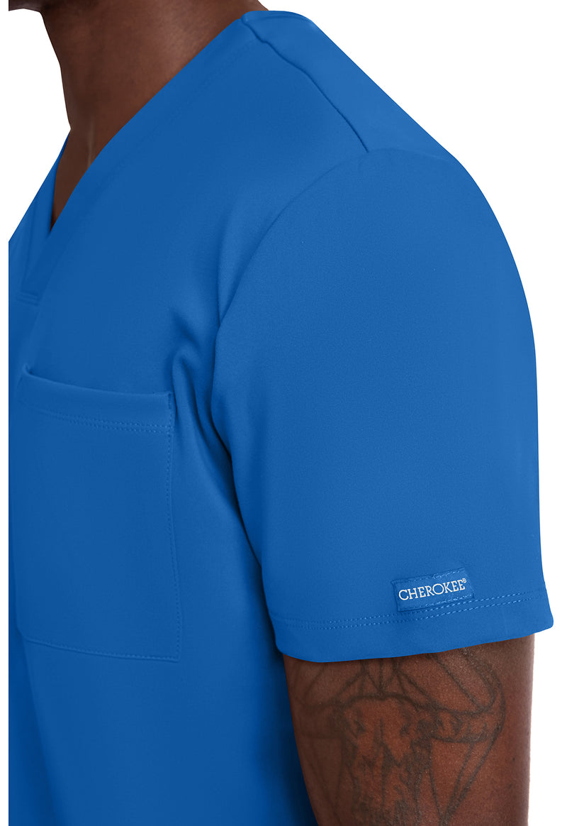 Royal - Men's 1-Pocket Tuck-In Scrub Top (View 3)