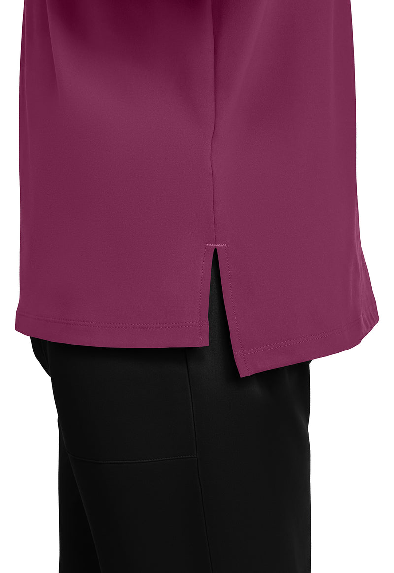 Wine - Men's 1-Pocket Tuck-In Scrub Top (View 4)