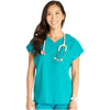 teal blue - V-Neck Top