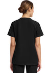 Black - Cherokee WW Originals Ultra Women Scrub Top - Back View