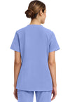 Ciel Blue - Cherokee WW Originals Ultra Women Scrub Top - Back View