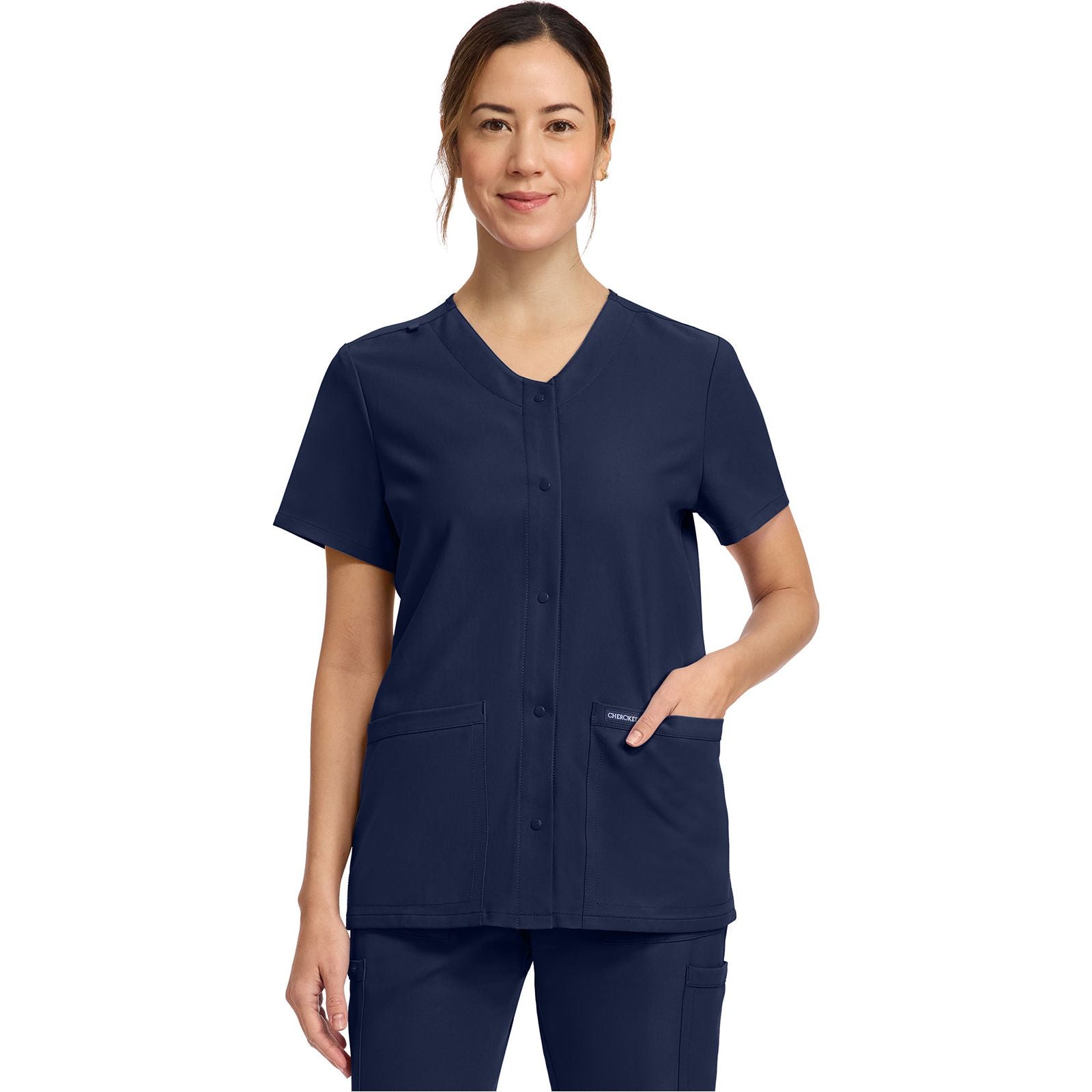 Women's 2-Pocket Snap-Front Top – AP-UNIFORMS