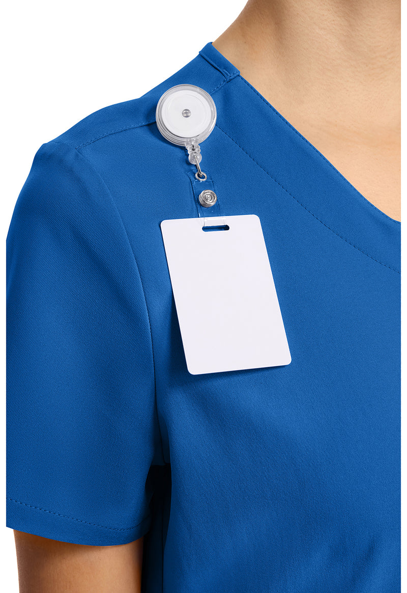 Royal - Women's 2-Pocket Snap-Front Scrub Top (View 2)