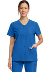 Royal - Cherokee WW Originals Ultra Women Scrub Top - Front View