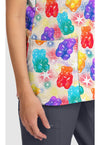 BEARY RAINBOW - Women's Print V-Neck Top (View 3)