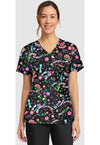 Celebrate You - Women's Print V-Neck Top