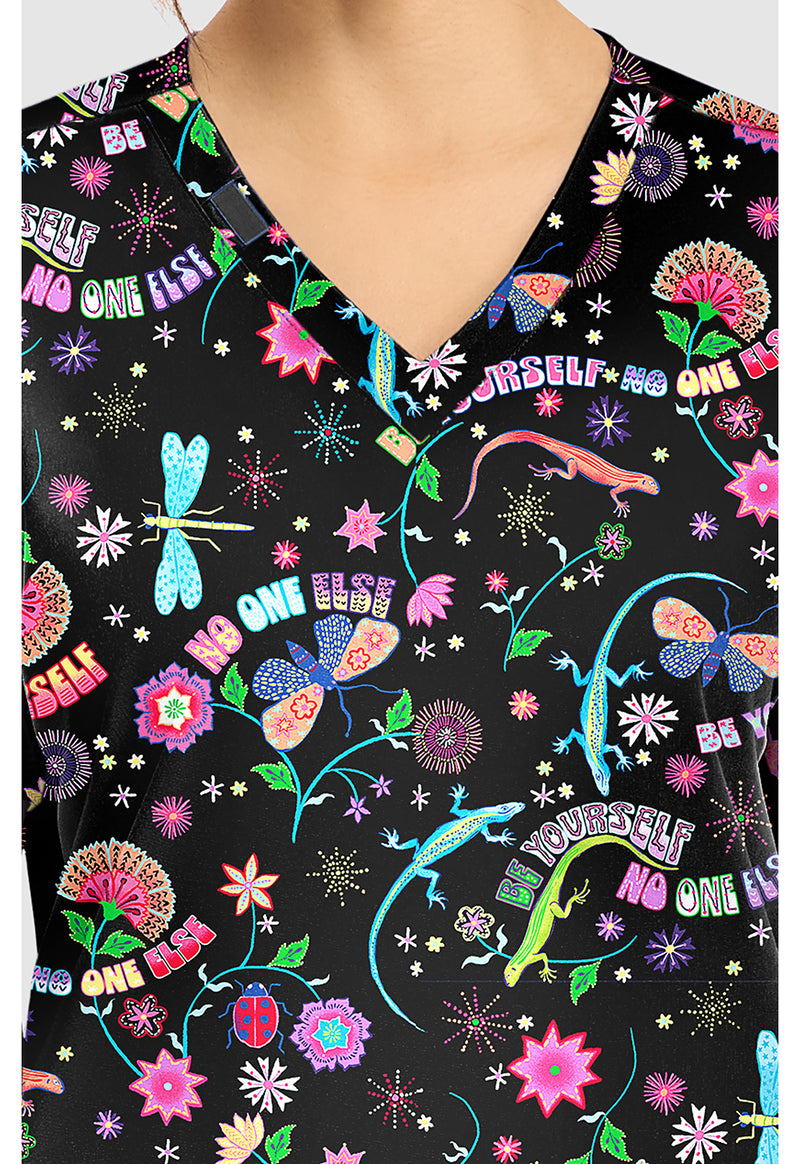 Celebrate You - Women's Print V-Neck Top (View 2)