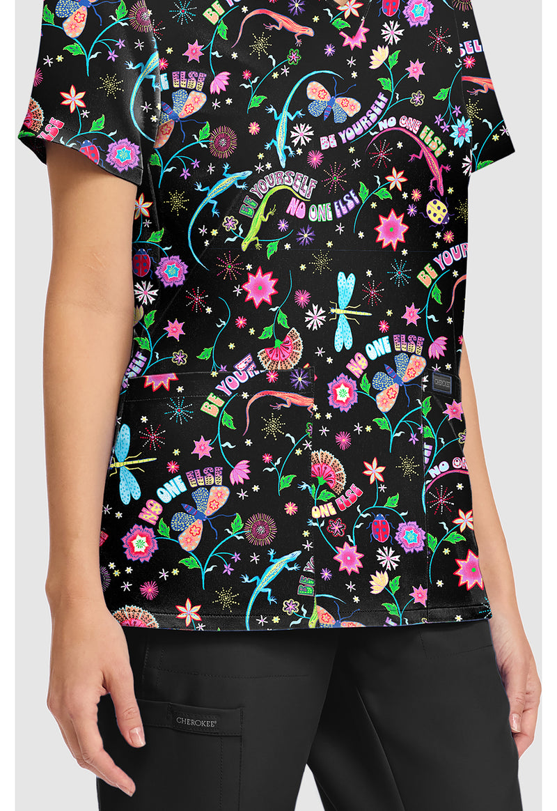 Celebrate You - Women's Print V-Neck Top (View 4)