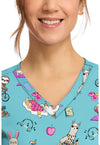 Fitness Friends - Women's Print V-Neck Top (View 2)