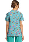 Fitness Friends - Women's Print V-Neck Top (Back)