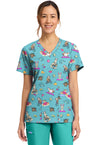 Fitness Friends - Women's Print V-Neck Top