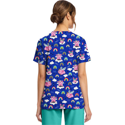 Women's Print V-Neck Top