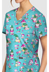 Gnomes At Home - Women's Print V-Neck Top (View 2)