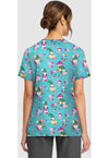 Gnomes At Home - Women's Print V-Neck Top (Back)