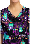 HOCUS CROAKUS - Women's Print V-Neck Top (View 2)