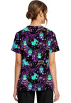 HOCUS CROAKUS - Women's Print V-Neck Top (Back)