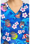 Hippo Water Mus - Women's Print V-Neck Top (View 2)