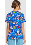 Hippo Water Mus - Women's Print V-Neck Top (Back)