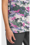 HORSE PLAY - Women's Print V-Neck Top (View 3)