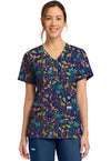 JUNGLE JIVE - Women's Print V-Neck Top