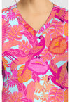Macaw Mania - Women's Print V-Neck Top (View 2)